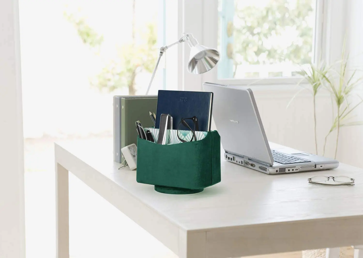 绒布桌面旋转收纳 (3)