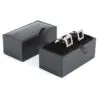 black cufflinks box